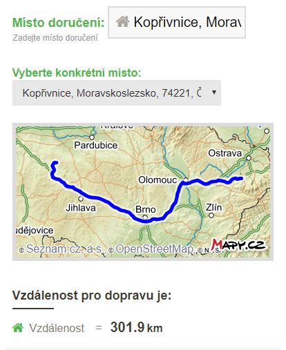 Napojení na API mapy.cz